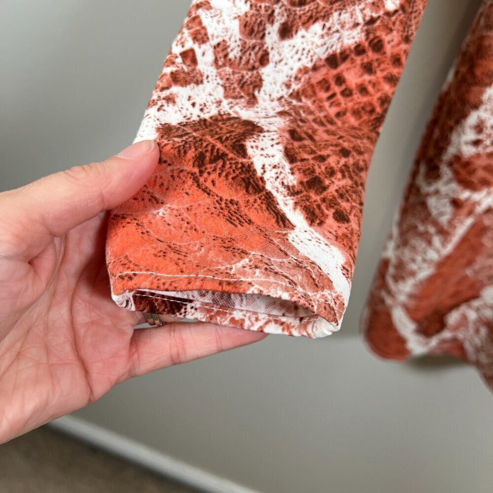 NBD X Naven Rachel Mini Dress Size XS Red Snake Party Event Date Night Plunge - Picture 6 of 11